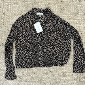 The Great Finch Top navy crescent floral. Size 0 new with tags